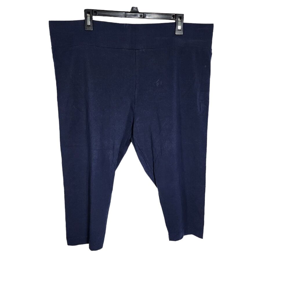LOGO Layers Lori Goldstein Leggings 2XP Petite Knit Crop Elastic Waist Pull On